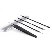 4 шт. игл для удаления акне Пинцет Набор машина для удаления черных точек лица Прыщи Комедо инструменты для удаления пятен очиститель пор