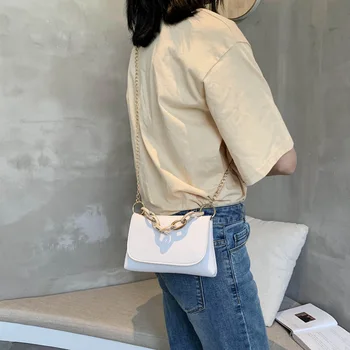 

Shangxin French small bag female 2020 summer tide Korean version of the wild messenger bag chain fashion shoulder bag