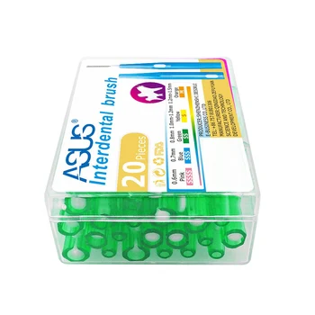 

Asus Interdental Brush Retractable Interdental Brush Orthodontics Braces Cleaning Orthodontic Toothbrush Teeth Brush 20Pcs/Box G