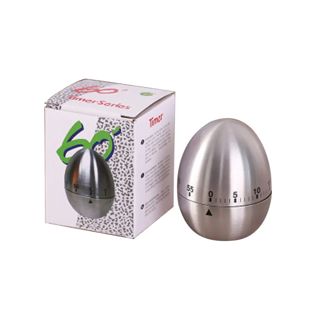 Mechanical Egg Kitchen Timer Cooking Timer Alarm 60 Minutes Stainless Steel Kitchenware Kitchen Gadgets Timer