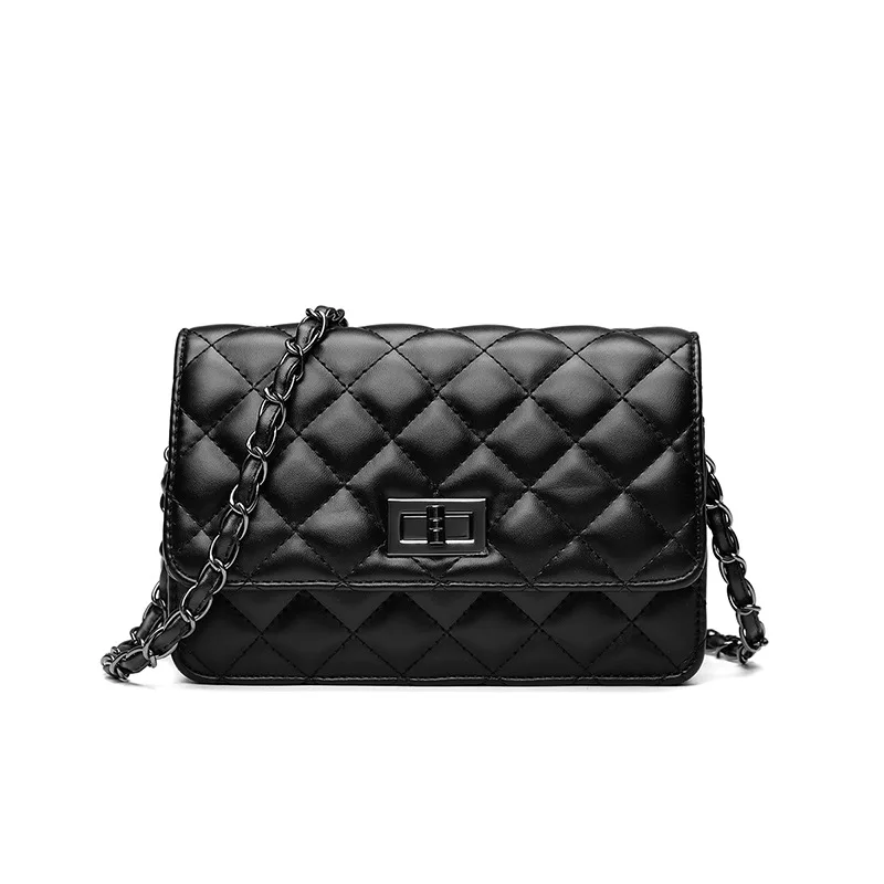 

Quilted Designer Diamond Lattice Handbag Chain Mini Flap OL Crossbody Bag Shoulder Bag PU for Women&Girls Office Daily