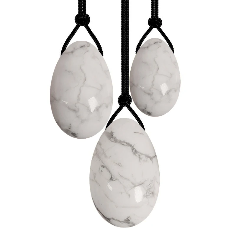 Natural Rose Quartz Yoni Egg Jade Eggs Women Kegel Exerciser Jade Massager Vaginal Muscles Tightening Ball Crystal Kegel Eggs