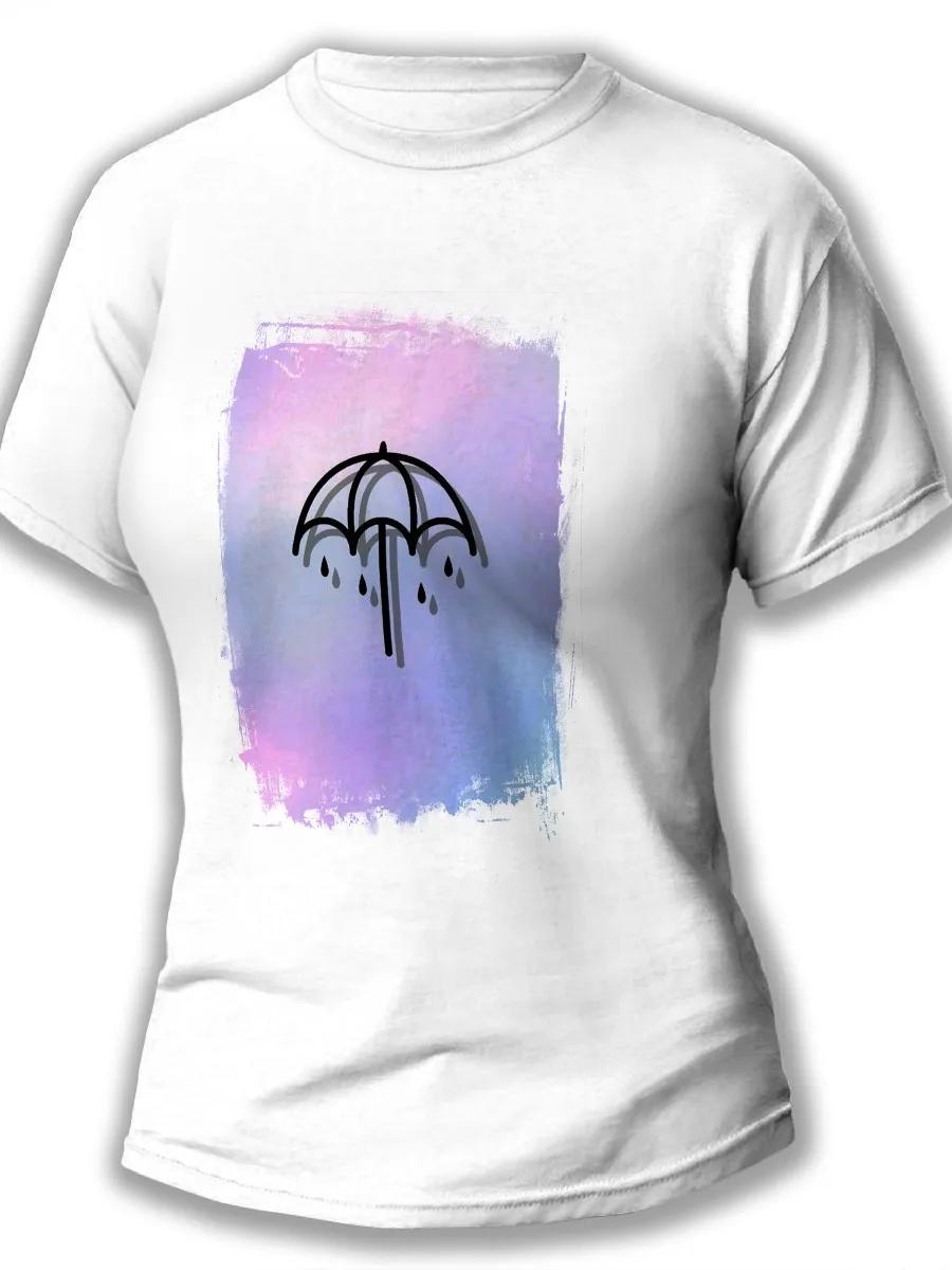 Женская футболка белая Bring Me the Horizon (Брайнг ми зе горайзен music rock Metalcore Оливер