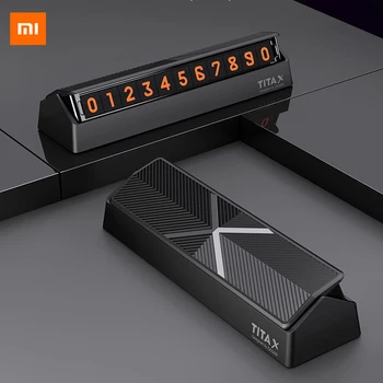 Оригинальный чехол Xiaomi Titx X с откидной крышкой для автомобиля с температурным режимом парковки, номер телефона, карта для мини-автомобиля, у...