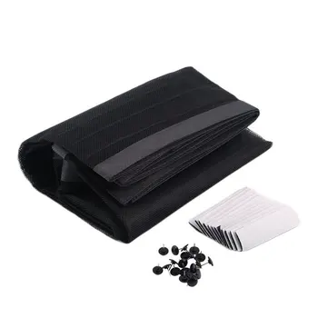 

Black Hands-Free Magnetic Soft Door Durable Fly Screen Anti Mosquito Bug Mesh Curtain Summer Style Mesh Net 100 x 210 CM