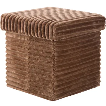 

Flannel storage stool multi-function can sit people box home change shoes