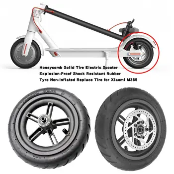 

Honeycomb Solid Tire Electric Scooter Explosion-Proof Shock Resistant Rubber Tyre Non-Inflated Replace Tire for Xiaomi M365