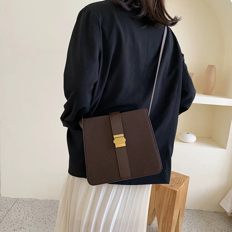 

Fashion MORI Series Bag Women's 2019 New Style Dull Polish Hong Kong Style Retro Square Sling Bag Simple Versatile Crossbody Bag