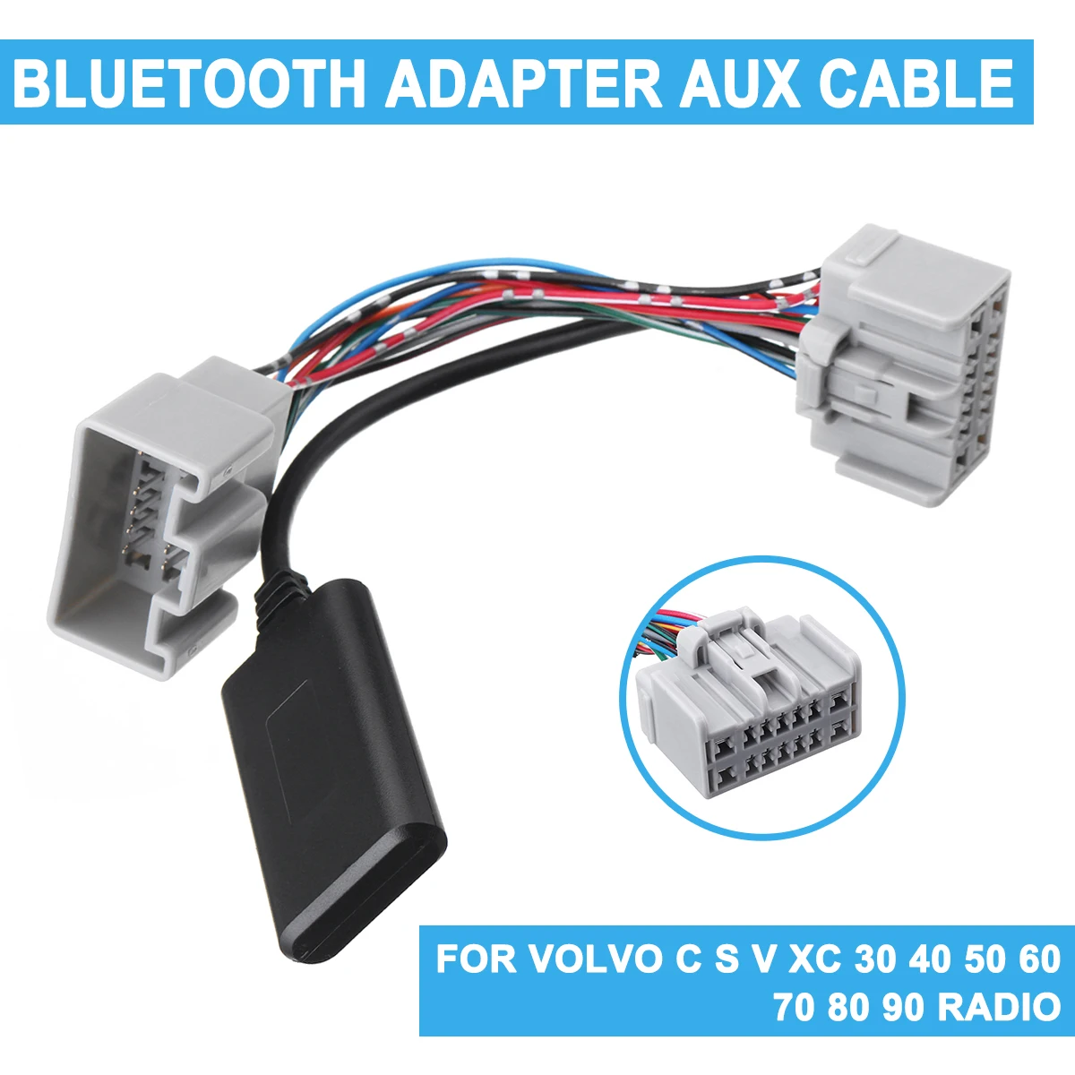 Для VOLVO C S V XC 30 40 50 60 70 80 90 Автомобильный bluetooth Aux кабель адаптер радио аксессуары