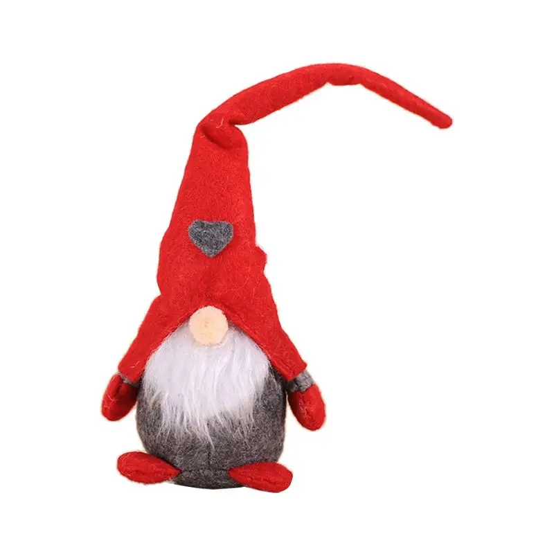Рождество ручной работы шведский гном Санта плюшевые куклы украшения Висячие Рождественская елка игрушка праздник дома вечерние украшения детский подарок 448A - Цвет: 3
