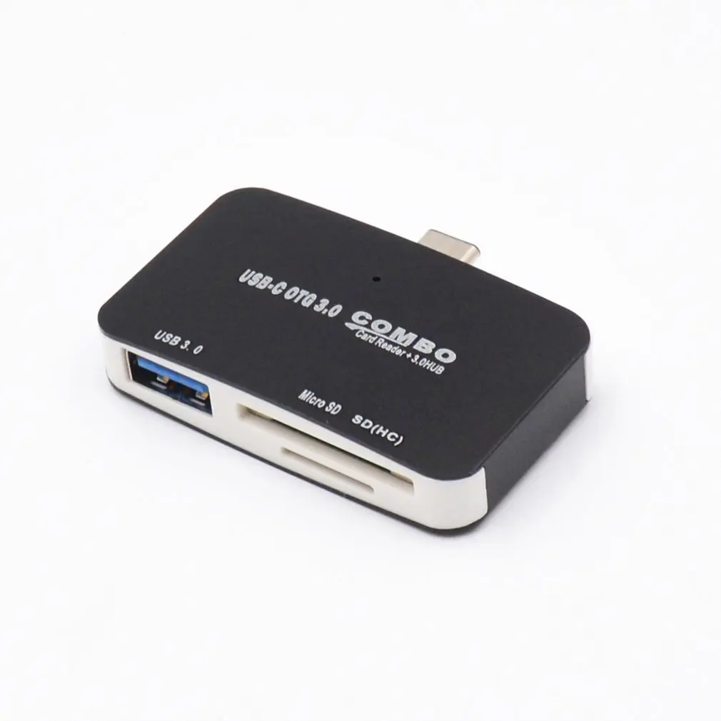 Кардридер type-C Все в одном SD/Micro компактный SD флэш смарт-карта памяти Адаптер Тип C OTG SD кардридер