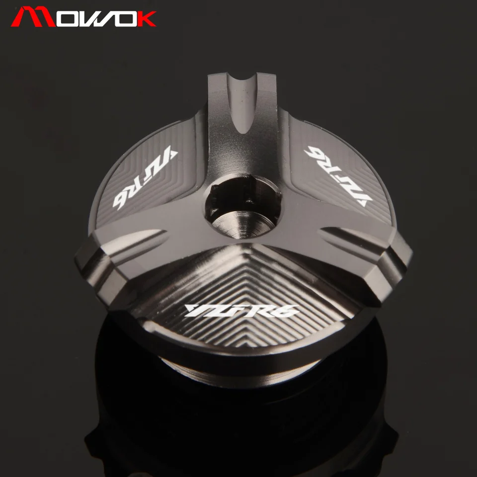 Колпачок наполнителя двигателя мотоцикла CNC M27 * 3 для YAMAHA YZFR6 YZFR6S yzf r6 1999 2021 2011 2012 2013