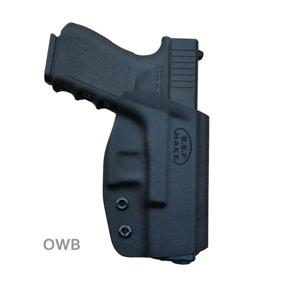 Чехол для пистолета PoLe.Craft OWB KYDEX подходит для: Glock 19 19x23 32 17 22 3125 26 27 33 30s|Ножи| |