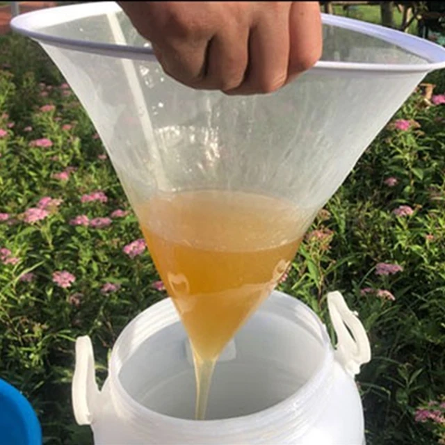 Honey Flow Mesh Nejlon Szitán Tölcsér Alakú Szűrőszűrő Szál Méhek Háló Képernyő Méhészkészlet - Image 5
