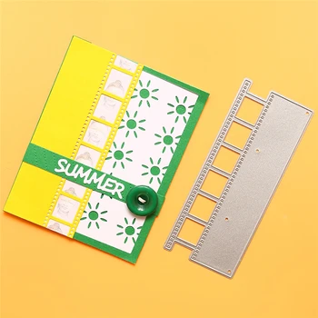 

YaMinSanNiO Film Border Metal Cutting Dies Christmas Stencils for DIY Scrapbooking Embossing Paper Cards Die Photo Album Making