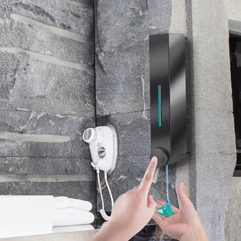 

Wall Mount manual Washing Lotion Soap Shampoo Hand Sanitizer Dispenser 420ML One-Cup non-drip soap dispenser #35