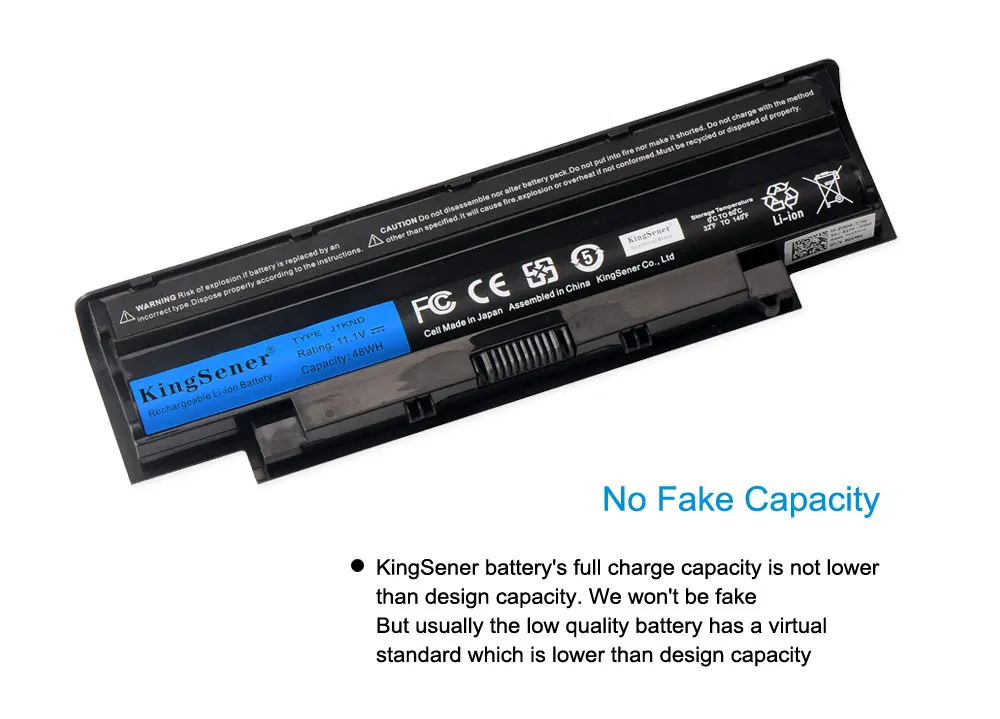 Bateria do Portátil Dell Inspiron M501 M501r M511r N3010 N3110 N4010 N4050 N4110 N5010 N5010d Kingsener-j1knd - Imagem 2