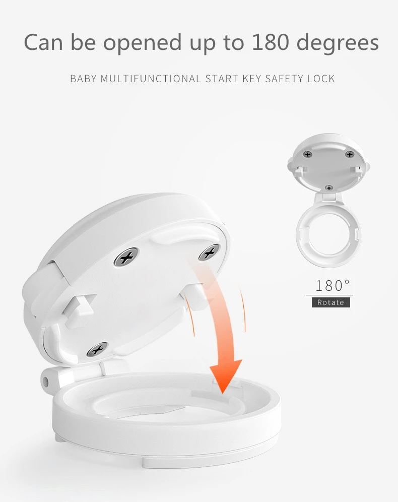 2 Pcs child safety lock kid safety electric switch button protection lock for automobile washing machine computer baby