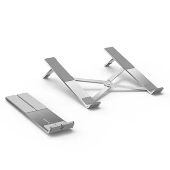 

JIUSHARK Aluminium Portable Laptop Riser Stand Foldable Desktop Support Holder Notebook Base for 13-17 Inch