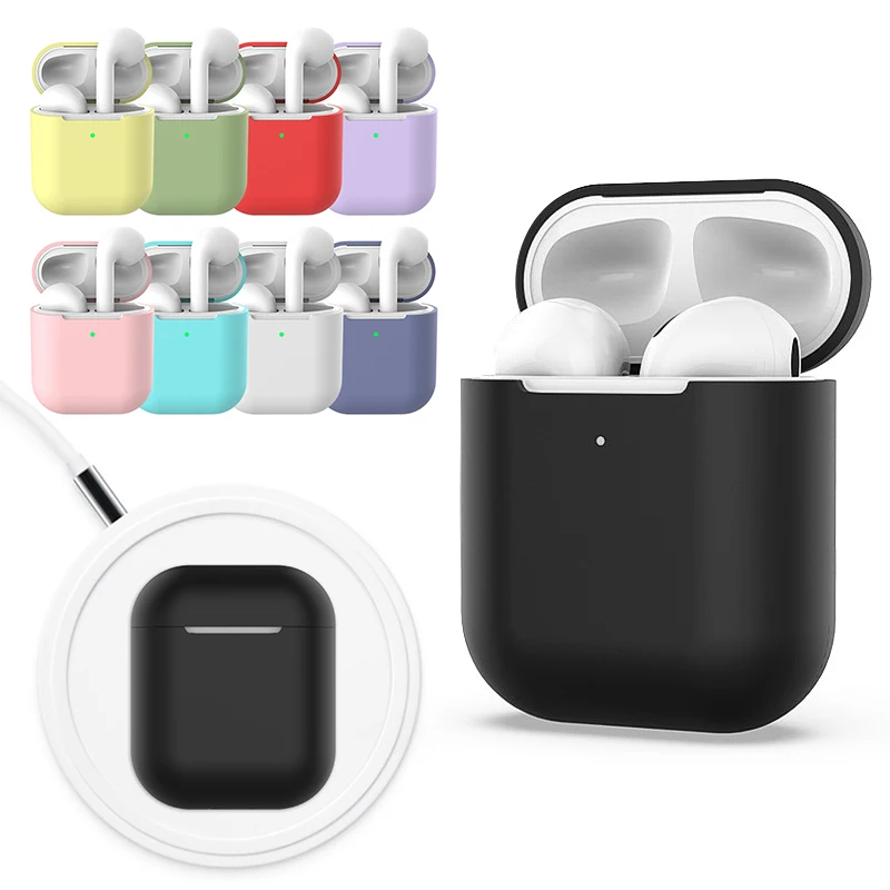 ТПУ Мягкие силиконовые чехлы для Airpods защитный аксессуар чехол прозрачный ультра тонкий чехол противоударный держатель для Air Pods