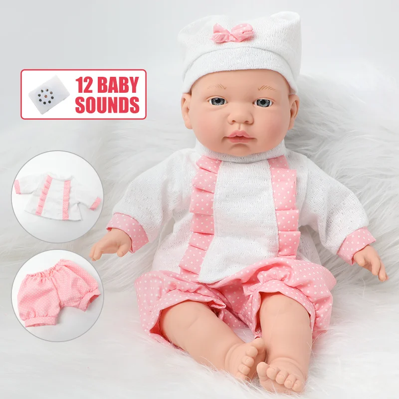 Реалистичная кукла reborn Baby 16 дюймов длинные волосы 40 см силиконовая набивка