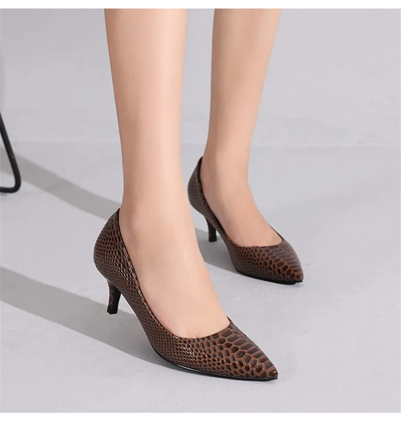 2020 Spring Summer New Slip On Pumps Women's Shoes Sexy Pointed Toe Office Ladies Work Shoes Small High Heels Female Pumps Shoes (25)