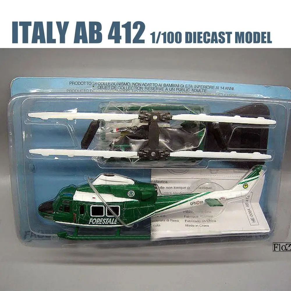 Италия AB 412 1/100 литая под давлением модель самолета ITALERI |