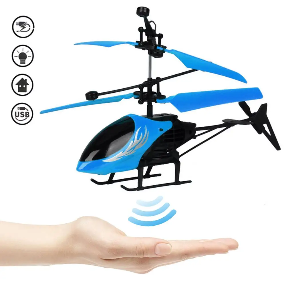 Flash Light Mini-Hubschrauber-Induktions-Flugzeug-Fernbedienung RC Drone W