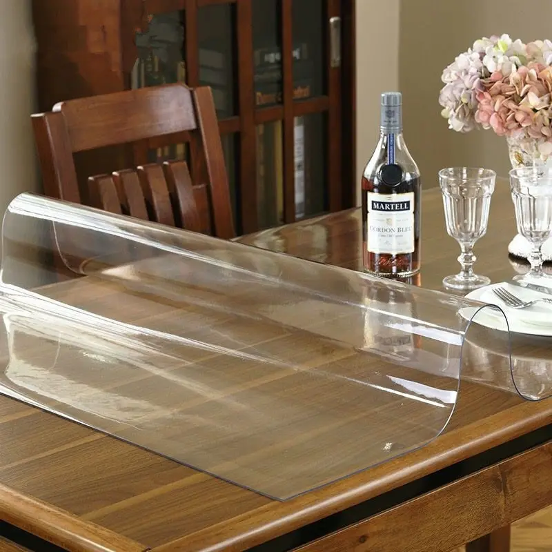 ПВХ прозрачная пленка для стола прямоугольная скатерть чайный стол Водонепроницаемая гладильная Скатерть свадебный гостиничный столик для еды коврик