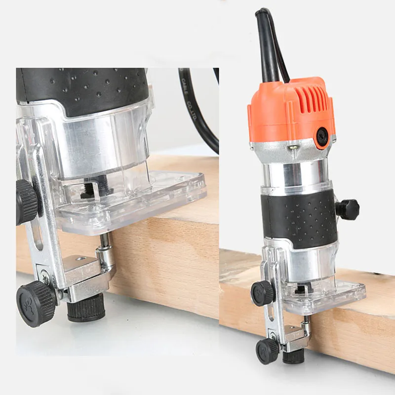 EU US Plug  Woodworking Electric Trimmer Wood Milling Engraving Slotting Trimming Machine Hand Carving Machine Wood Router