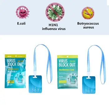 

Lanyard Air Sterilization Card Air Freshener Sterilization Card Disinfection Anti Virus Antibacterial Protection Card Outdoor