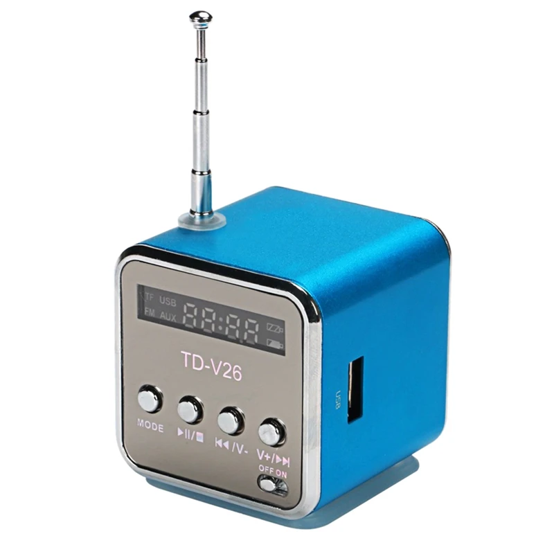 Продвижение многофункциональное fm радио Tdv26 портативные микро usb колонки