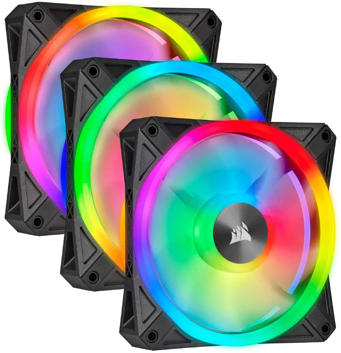 Corsair Fan QL серия Ql120 RGB 120 мм светодиодный вентилятор черный/белый цвет новый