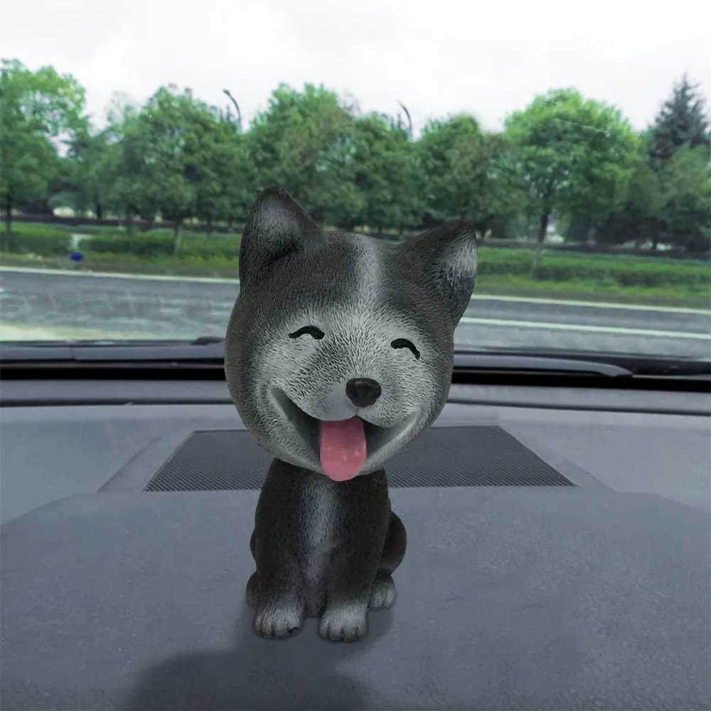 Игрушка качается анимированные качающийся танцор куклы игрушка автомобиля украшения Висячие кивая смолы щенок украшение "Собака"#0