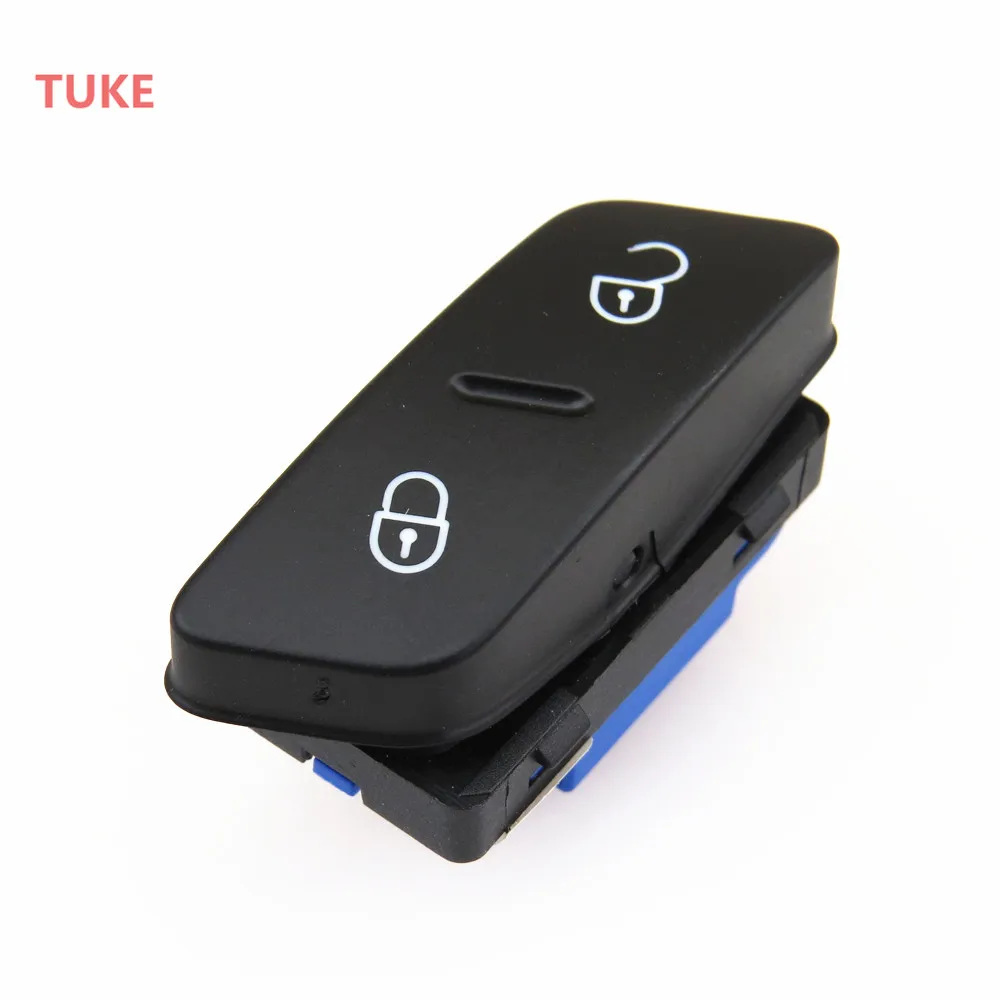 Car Central Door Lock Control Switch Controlling Button For VW Golf 5 MK5 1K0962125B Car Switch Relay Accessories xyivyg car accessories stainless steel car foot fuel brake rest clutch at pedals plate cover for vw golf 7 gti mk7 lhd