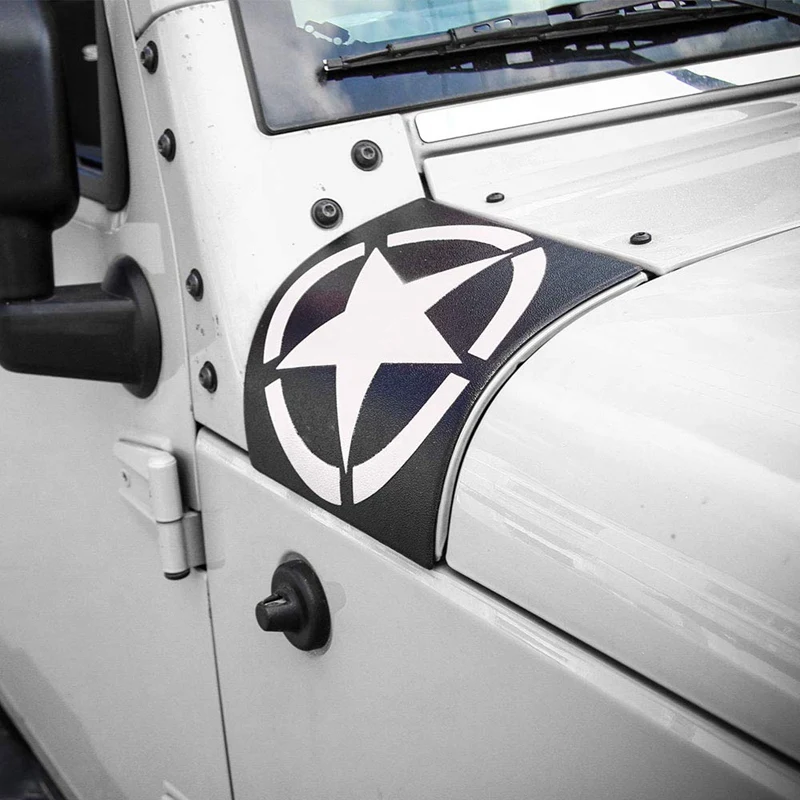 Защита для тела угловая защита капота защита для 2007- Jeep JK Rubicon Sahara Sport X& Unlimited Jeep Аксессуары 1 пара