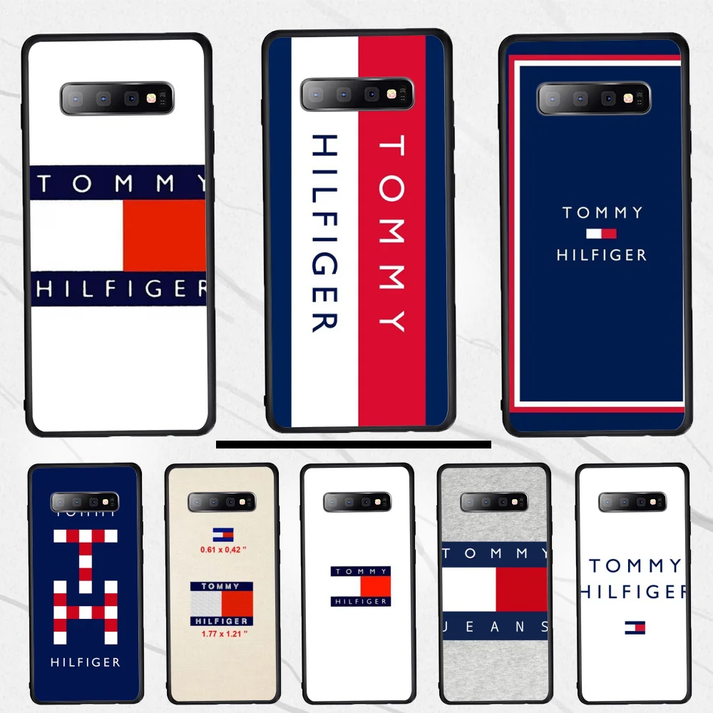 

Luxury brand Tommy Customer High Quality Phone Case For Samsung S10e S10 9 8 7 S6 edge plus