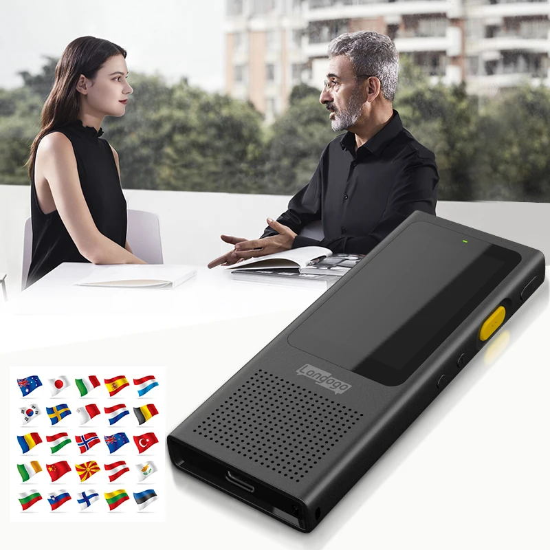 VLAMPO Translation AI Smart Voice 100 Languages Real-time Face-to-Face WIFI 2.4''TFT 12MP Multi-function Translator