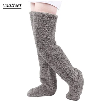 

Unisex Autumn And Winter Plush Warm Leg Socks Home Socks Cover Floor Socks