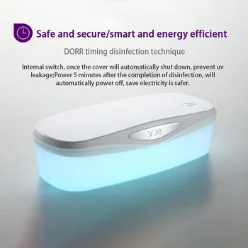 

Portable Disinfection UV Light Box Nail Tools Salon Rechargeable Personal Items Led Cleaning Disinfection Box Car Storage