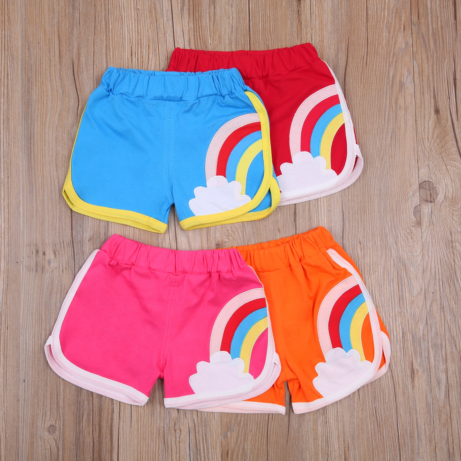 Pantalones cortos de verano para niños y niñas, Shorts informales con de a la holgados de cintura media de algodón para playa|Pantalones cortos| - AliExpress