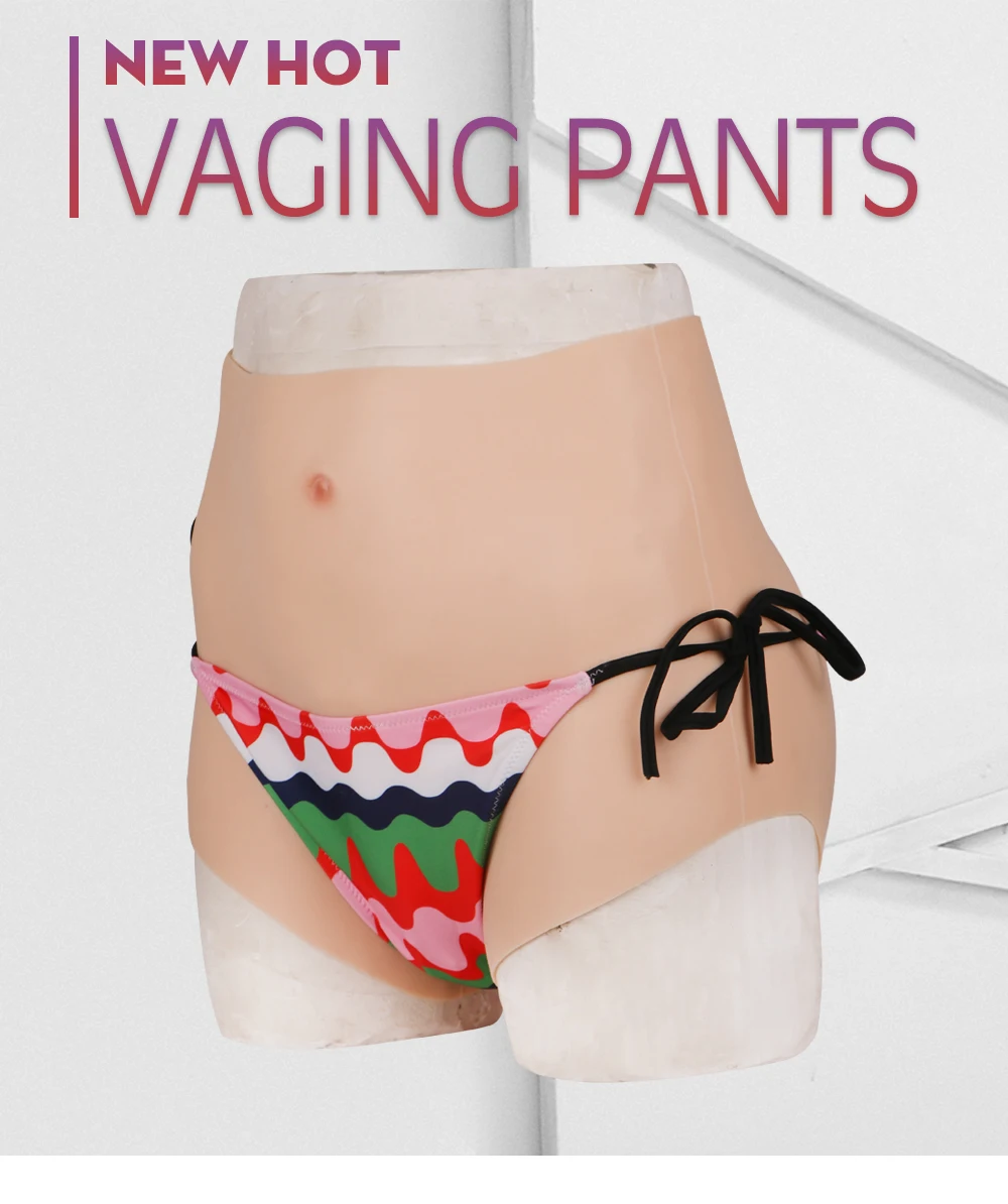 Hip Enhancer Silicone Realistic Vagina Panties Crossdresser Fake Sexy Pussy Underwear Transgender Drag Queen Fake Vagina Panty (1)
