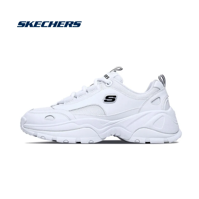 Обувь Skechers; женская повседневная обувь D'lites; кроссовки на платформе; обувь на танкетке; Женская оригинальная обувь; Zapatos De Mujer; 88888327-PKBK - Цвет: 88888327-WHT