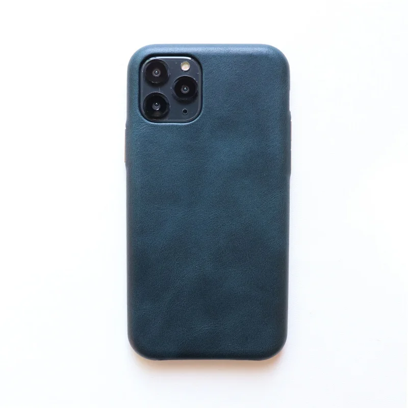 Натуральная кожа Премиум чехол для телефона для iPhone 11 Pro металлические кнопки традиционная ручная работа задняя крышка для iPhone 11 Pro Max