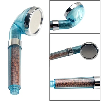 

ABS Home Bathroom Filtration Hotel Water Saving Led Handheld Spray Replacement Parts Negative Ion Booster Shower Head