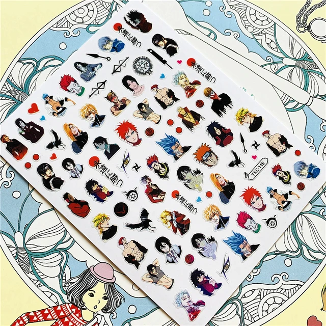 TSC-293 TSC-287 Japanese cartoon anime clown character 3D Back glue Nail Art Stickers Decals Sliders Nail ornament decoration TSC-115 N