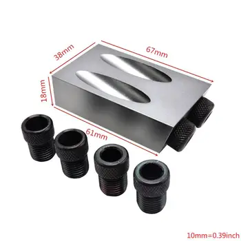 

31pcs/set Woodworking Pocket Hole Jig 6/8/10mm Hole Locator Positioner Drilling Bits Jig Clamp Woodworking Kit For DI 63HF
