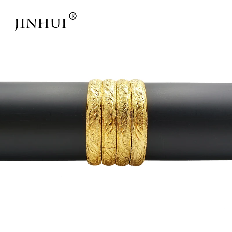 Jin Хуэй новые модные женские роскошные золотые Цвет ювелирные браслеты в эфиопском африканском стиле Для женщин Дубай Свадебные подарки может открыть браслет