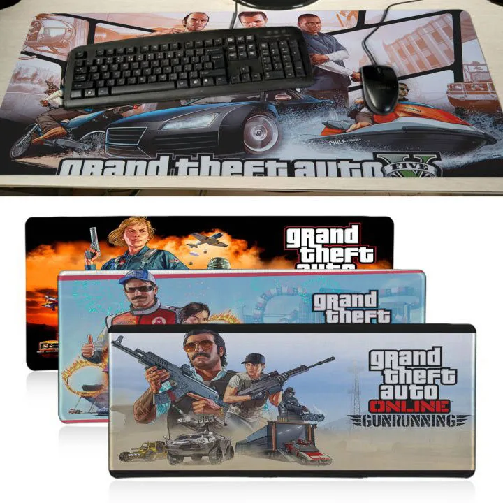 Нескользящие ПК GTA онлайн хитрые трюки ноутбук Игровые мыши коврик для мягкая