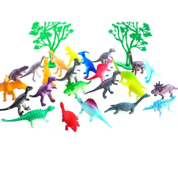 

12pcs Simulation Dinosaur Toy Set Jurassic World Small Dinosaur Model Soft Kids Toy Dinosaur Cupcake Decoration Party Toy